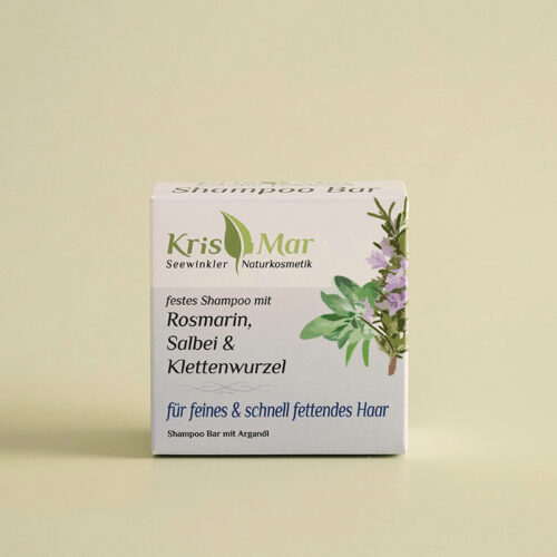 KrisMar Shampoo Bar Rosmarin, Salbei & Klettenwurzel